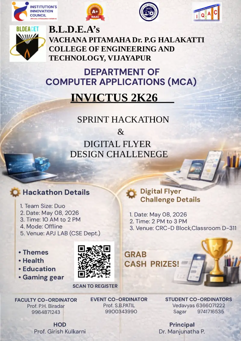 Bldeacet MCA DEPT FINAL
